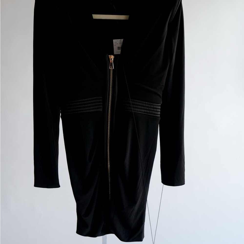 NWT ZHIVAGO Black Dress with Zipper Detail - Picture 12 of 13